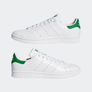 Adidas Stan Smith Classic White and Green Sneakers